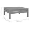vidaXL 9-tlg. Garten-Lounge-Set Grau Massivholz Kiefer