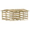 vidaXL Pergolen mit Dach 4 Stk. 100x90x100 cm Kiefernholz Impr&auml;gniert