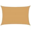 vidaXL Sonnensegel 160 g/m&sup2; Rechteckig Sandfarben 3x4,5 m HDPE