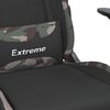 vidaXL Gaming-Stuhl mit Massage & Fu&szlig;st&uuml;tze Schwarz Camouflage Stoff