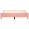 vidaXL Boxspringbettgestell Rosa 160x200 cm Samt