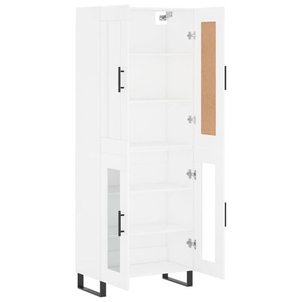 vidaXL Highboard Wei&szlig; 69,5x34x180 cm Holzwerkstoff