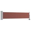 vidaXL Ausziehbare Seitenmarkise 60&times;300 cm Braun
