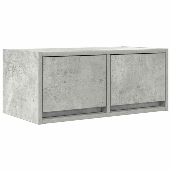 vidaXL TV-Schrank Betongrau 60x31x25,5 cm Holzwerkstoff