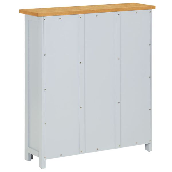 vidaXL B&uuml;cherregal 3 F&auml;cher 72x22,5x82 cm Massivholz Eiche