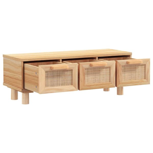 vidaXL Couchtisch Braun 80x40x30 cm Holzwerkstoff & Massivholz Kiefer