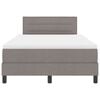 vidaXL Boxspringbett mit Matratze mit LED Taupe 120 x 200 cm Stoff