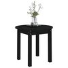 vidaXL Couchtisch Schwarz &Oslash; 45x40 cm Massivholz Kiefer