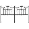 vidaXL Kopfteil Metall Schwarz 180 cm