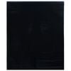 vidaXL Fensterfolie Statisch Matt Schwarz 90x2000 cm PVC