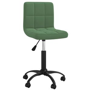 vidaXL B&uuml;rostuhl Drehbar Dunkelgr&uuml;n Samt