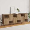 vidaXL Sideboard 3 pcs Artisan-Eiche 60 x 35 x 70 cm