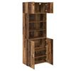 vidaXL Aufbewahrungsschrank Altholz 80 x 42,5 x 225 cm Holzwerkstoff