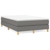 vidaXL Boxspringbettgestell Dunkelgrau 120x200 cm Stoff