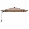 vidaXL Garten-Sonnenschirm Taupe 248,5 x 247,5 x 160 cm