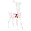 vidaXL 3D Weihnachtsrentier LOVIISA 110 LEDs Mehrfarbig