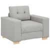 vidaXL Sofa-Sessel Wolkengrau 60 cm Stoff