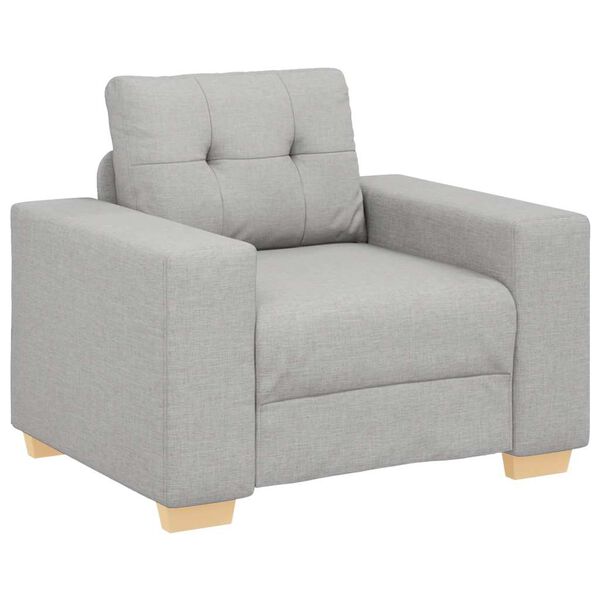 vidaXL Sofa-Sessel Wolkengrau 60 cm Stoff