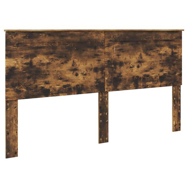 vidaXL Kopfteil Ger&auml;ucherte Eiche 200 cm Holzwerkstoff