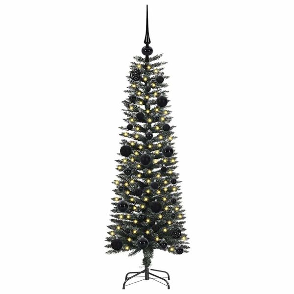 vidaXL Künstlicher Weihnachtsbaum mit 150 LEDs mit Ständer Grün 120 cm