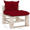 vidaXL 8-tlg. Garten-Lounge-Set aus Paletten mit Kissen Kiefernholz