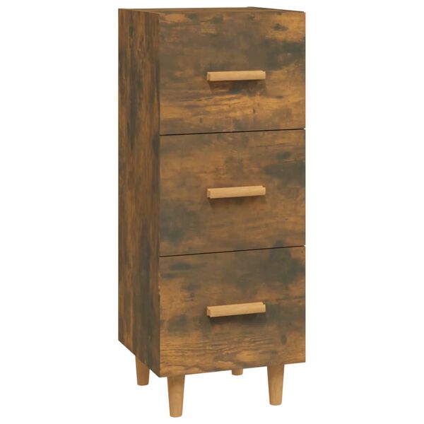 vidaXL Sideboard Räuchereiche 34,5x34x90 cm Holzwerkstoff