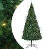vidaXL Weihnachtsbaum mit dekorativen Lichterketten Gr&uuml;n 400 cm PVC