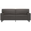 vidaXL 2-Sitzer-Sofa Grau 140 cm Kunstleder
