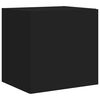 vidaXL TV-Wandschrank mit LED-Leuchten Schwarz 40,5x35x40 cm