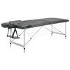 vidaXL Massageliege 2-Zonen Aluminiumgestell Anthrazit 186x68 cm