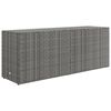 vidaXL Gartenschrank Grau 198x55,5x80 cm Poly Rattan