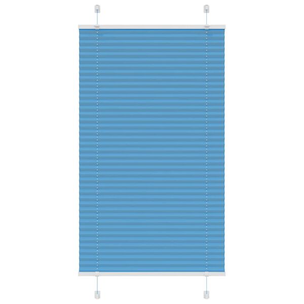 vidaXL Plissee Blau 70x100 cm Stoffbreite 69,4 cm Polyester