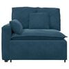 vidaXL Modulares Sofa Endmodul mit Armlehne Kissen Blau 100 cm
