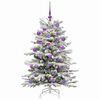 vidaXL Künstlicher klappbarer Weihnachtsbaum Weiß 120 cm PE und PVC