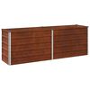 vidaXL Hochbeet im Garten Rostig 160 x 40 x 55 cm Pappe