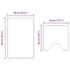 vidaXL Anti-Rutsch Badematten-Set 2 pcs Lila PP
