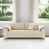 vidaXL Sofa Creme 219 x 77 x 82 cm Stoff