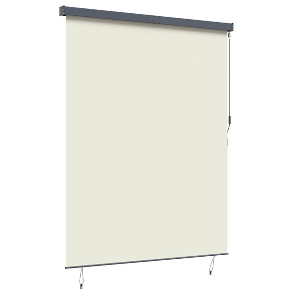 vidaXL Rollo mit Vorh&auml;ngen Creme 200 x 250 cm Stoff und Aluminium