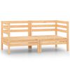 vidaXL 2-Sitzer-Gartensofa Kiefer Massivholz
