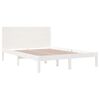 vidaXL Massivholzbett ohne Matratze Wei&szlig; 140x200 cm Kiefernholz
