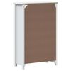 vidaXL Badschrank BERG Wei&szlig; 69,5x34x110 cm Massivholz Kiefer