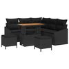 vidaXL Gartensofa-set 8 stk. Schwarz Poly-Rattan