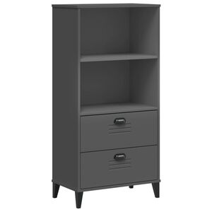 vidaXL B&uuml;cherschrank VIKEN Anthrazit 60x35x123 cm Holzwerkstoff