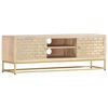 vidaXL TV-Schrank Golden 120x30x40 cm Massivholz Mango