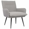 vidaXL Sessel Hellgrau Boucl&eacute;