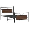 vidaXL Bettgestell ohne Matratze Braun Eiche 100x190 cm Holzwerkstoff