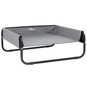 vidaXL Hundebett Hellgrau 85 x 85 x 33 cm Stahl