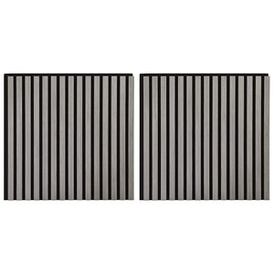 vidaXL Akustik Wandpaneele 2 Stk. Lamellen 60,5x60 cm Eichenfurnier