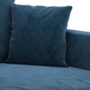 vidaXL 3-Sitzer-Sofa Blau 210 cm Samt