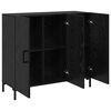 vidaXL Sideboard Schwarz Eichen-Optik 90 x 34 x 80 cm Holzwerkstoff